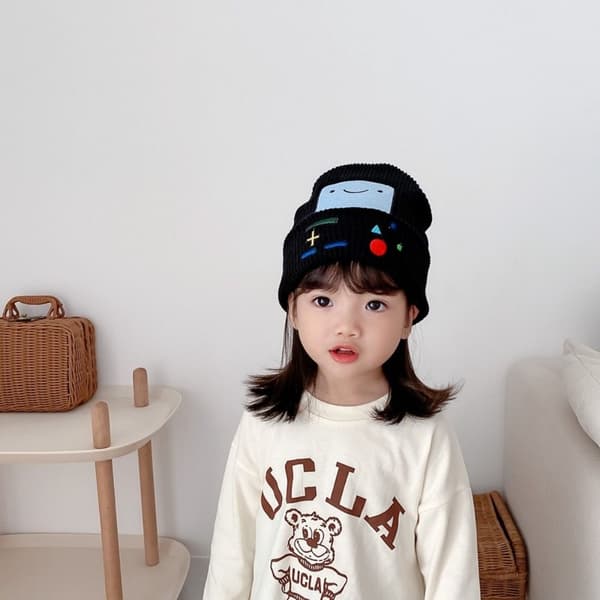 Knitting Beanies Hat Cold Cap SORT black