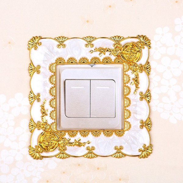 Enkel Ljusbrytare Cover Sockel Surround Ram GREEN&GULD green&gold