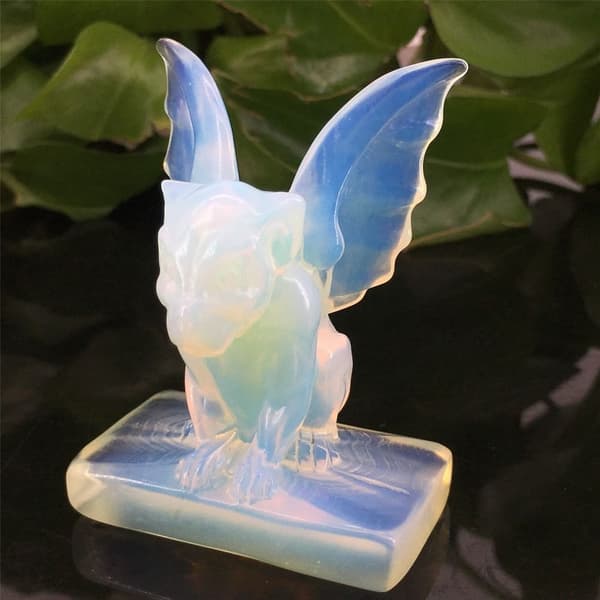 Utskårne Samling Beast Figurines Vis Ornamenter