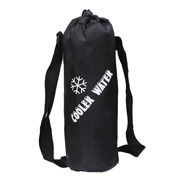 Sammenfoldelig vandflaskepose Vandflaskekøler Sleeve SORT Black