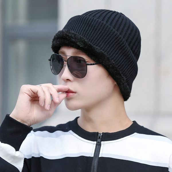 Lue Lue Skjerf Hals Skjerf Cap SVART Black