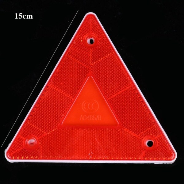 Kolmion varoitusheijastinkylttikehys PUNAINEN TRIANGLE TRIANGLE Red Triangle-Triangle