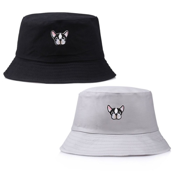 Bucket Hat Dog Broderad MARINE navy