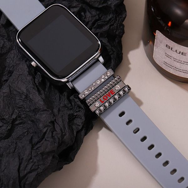 Watch Band Ornament Dekorativ Ring GRÅ Grey