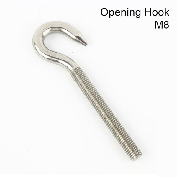 1 Stk Saue Øye skrue Bolt Ring ÅPNING HOOK-M8 ÅPNING HOOK-M8 Opening Hook-M8