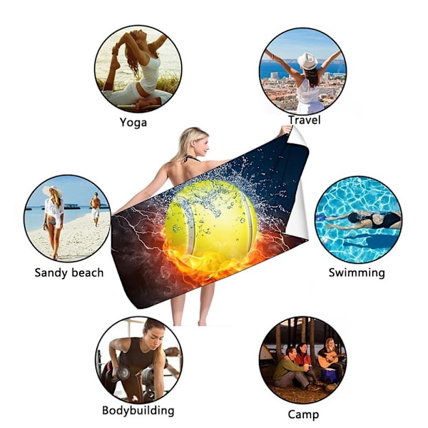 Fyrkantig strandhandduk mikrofiberhanddukar 2 2 2
