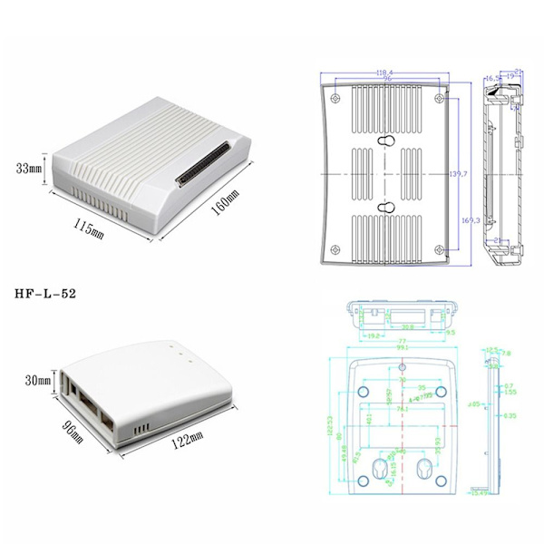 Elektroninen projektilaatikko vedenpitävä cover 93X54X27MM 93x54x27mm