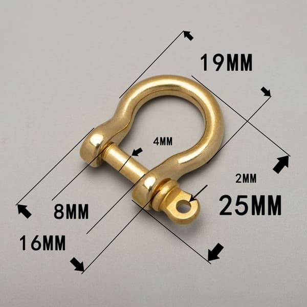 Solid karabinhage D bueklammer 10 10 10