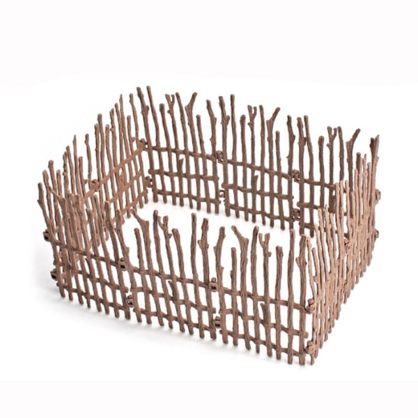 10/20 STK Simuleret Farm Hegn Sæt Faux Træ Hegn 3-10 STK 3-10pcs