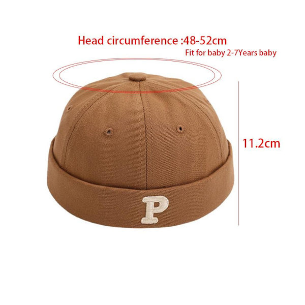Baby Bucket Caps Baby Brimless Hat ORANGE orange