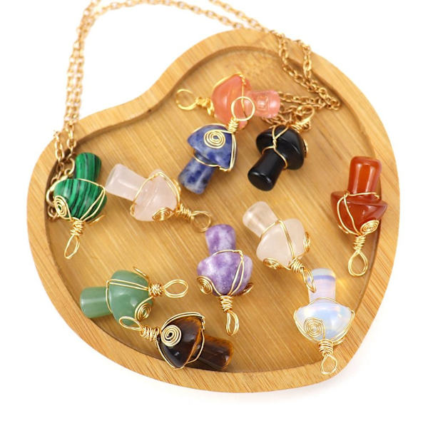 Healing Crystal Halskjede Sopphalskjede 1 1 1