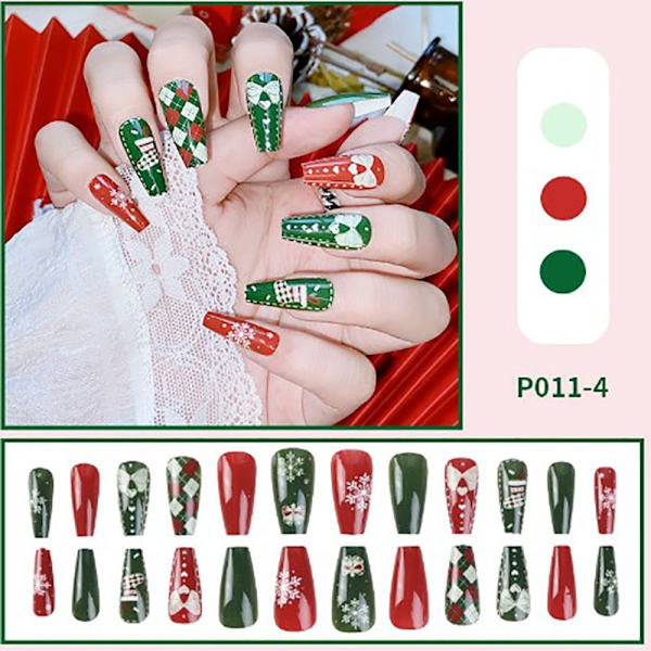 Christmas Fake Nails Christmas Nail Enhancement 03 03 03