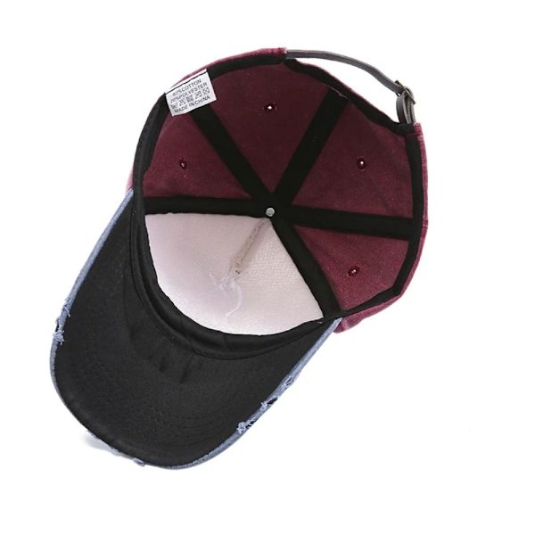 Cap Snapback Hat WINE RED Wine Red
