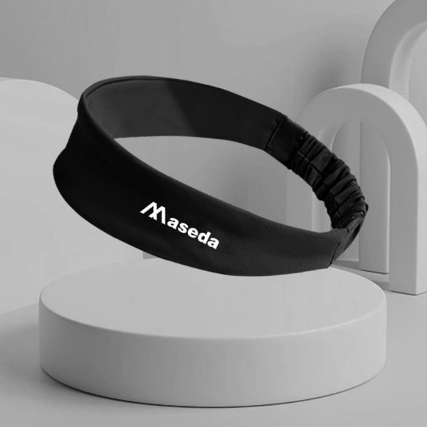 Kvinder Sweat Sweatband Yoga Pandebånd SORT Black
