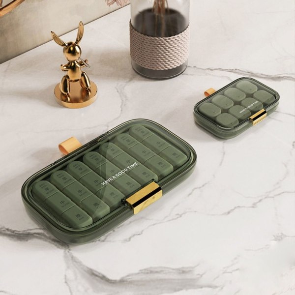 Pill Box Pill Case GRÖN L Green L