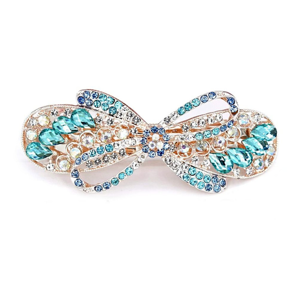 Crystal Bowknot Hårspænder Hårspænder BLÅ Blue