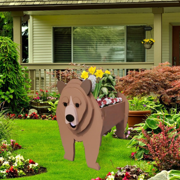 Puutarha kukkaruukku Kukkaistutuskone BEAR BEAR bear