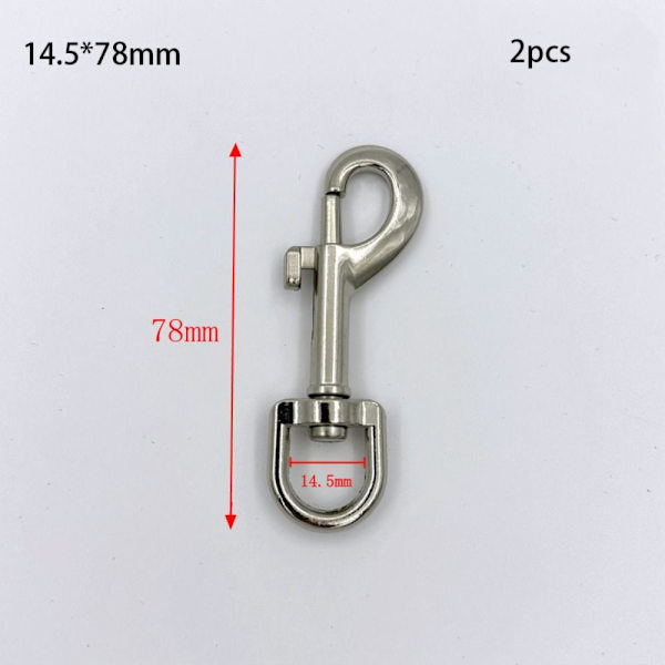 2 st Snap Hook Draction Spännen 14,5X78MM2 2 14.5x78mm2