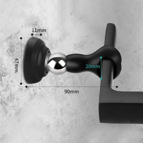 Dørstopper Gulvholder SORT black
