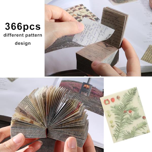 366 st Vintage Scrapbooking DIY Material Papper Dekoration