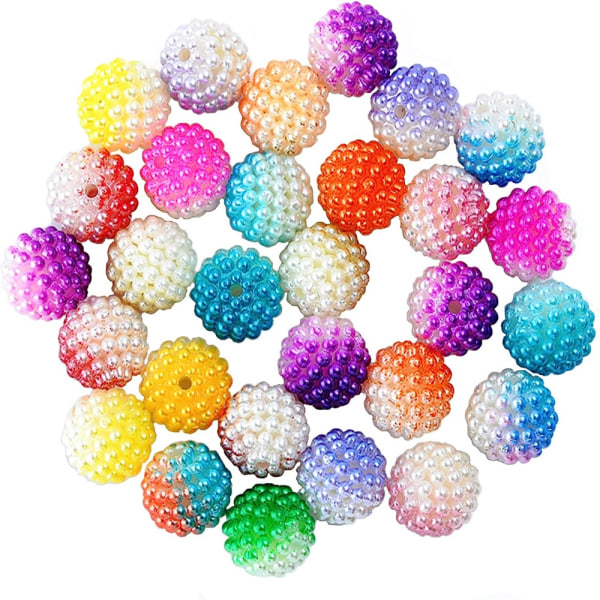 120ST Runda pärlor Bubblegum Beads Beading