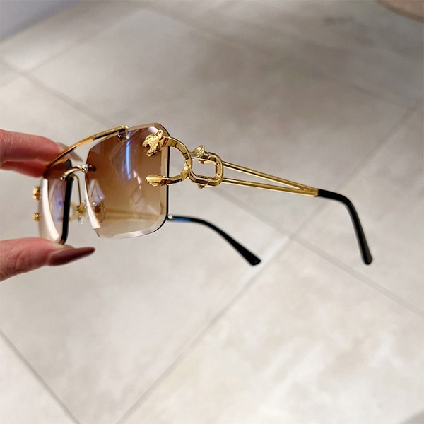 Reunuksettomat aurinkolasit Cheetah Decor aurinkolasit LÄPINÄKYVÄ Transparent