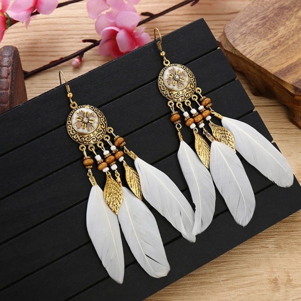 Dingle Øreringe Tassel Beads Øreringe 1 1 1