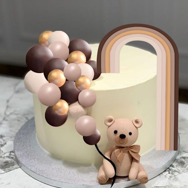 Kage Topper Bolde Regnbue Kage Toppers KAFFE Coffee