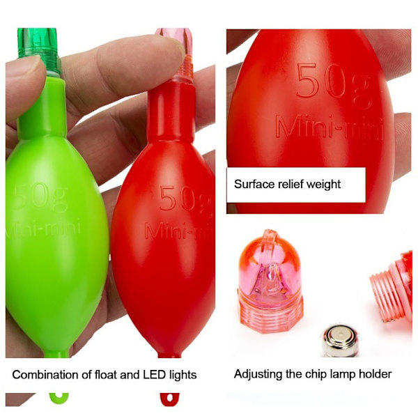 Kalastuskelluke Floats Bobbers RED 110G 110G Red 110g-110g