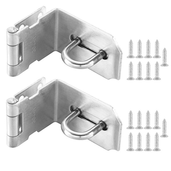 Hänglås Hasp Dörrspärrar 2ST 2ST 2pcs