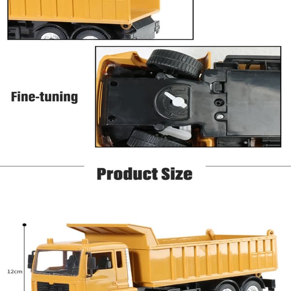 Rc Biler Dumper Transporter Engineering Model With box