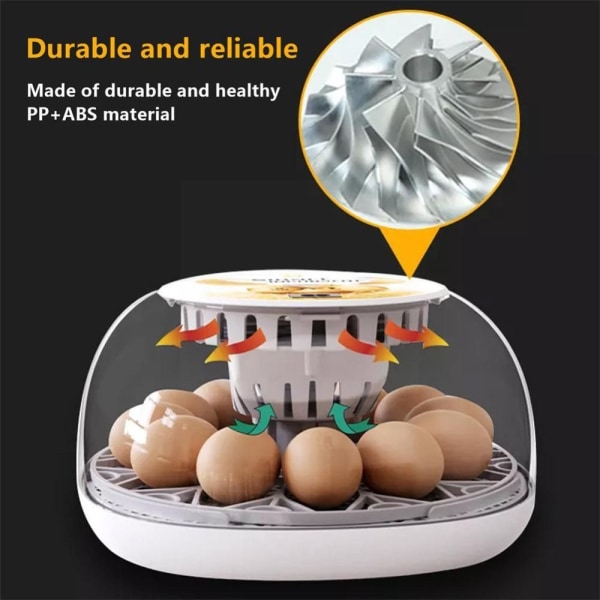 12 Egg Inkubator Hatch Machine Brooder