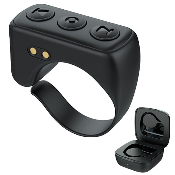 Bluetooth Fjärrkontroll Ring Fjärrkontroll SVART Black
