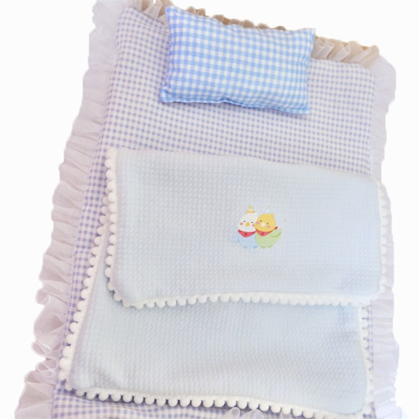 3 kpl / set 20 cm Nuket Nukkumistarvikkeet Patja Tyynypeitto 3 3 3