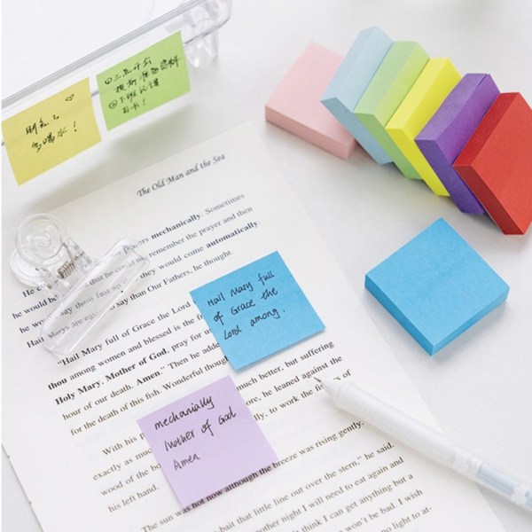 10 Böcker/ Set Sticky Notes Times Sticky GUL 4 4 Yellow 4-4