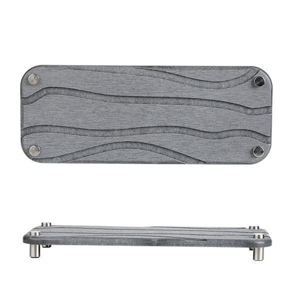 Pesuallastarjotin Kylpyhuoneen pesualtaan organizer TUMMANHARMAA TYYLI 2 STYLE 2 Dark Grey Style 2-Style 2