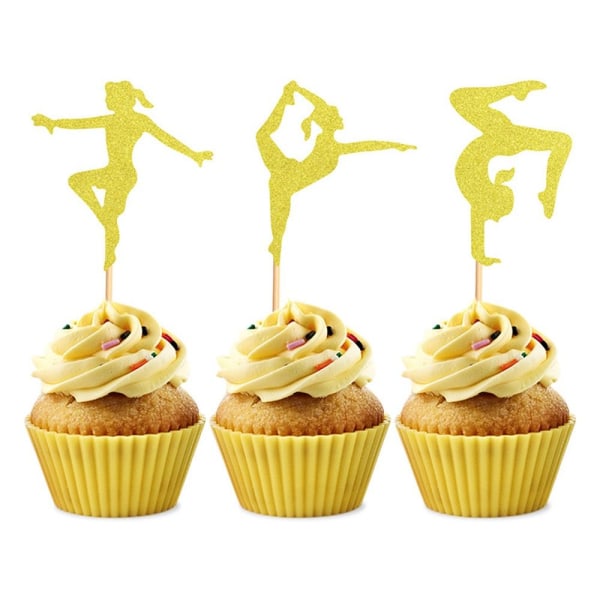 24stk Cupcake Topper Kake Topp Flagg Kake dekorasjon