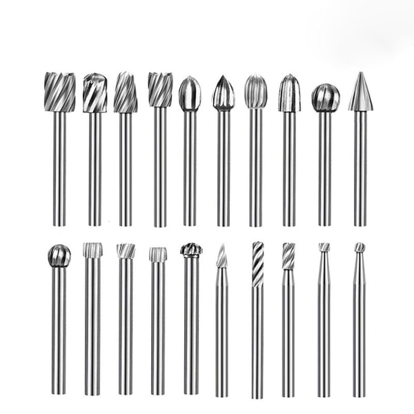 Drill Bits Kit Rotary Burr Tool GULL 10 STK gold 10pcs