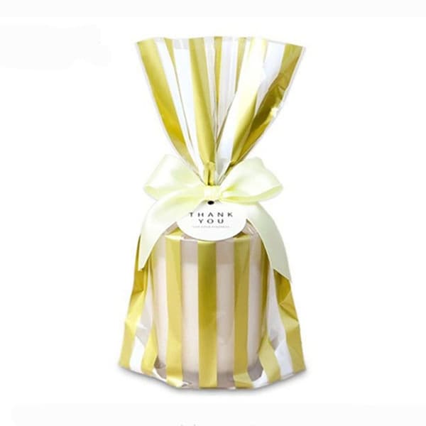 50 STK Slikposer Guld Dots Strips DOTS DOTS dots