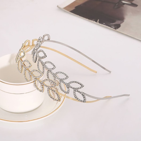Rhinestone Hårbøyle Brudehårtilbehør SILVER1 SILVER1 silver1