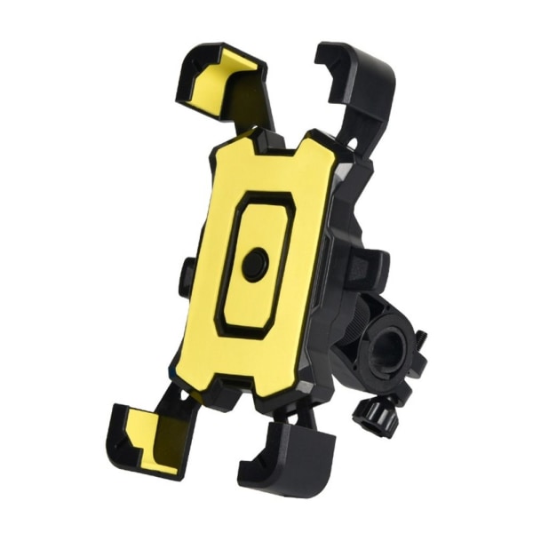 Motorsykkeltelefonholderstativ Sykkelmobiltelefonholder Yellow For Handlebar-For Handlebar