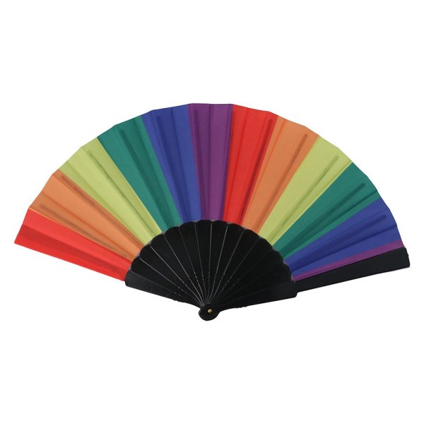 12 kpl Taitettava Rainbow Tuuletin Rainbow Käsituuletin Rainbow Kädessä pidettävä tuuletin