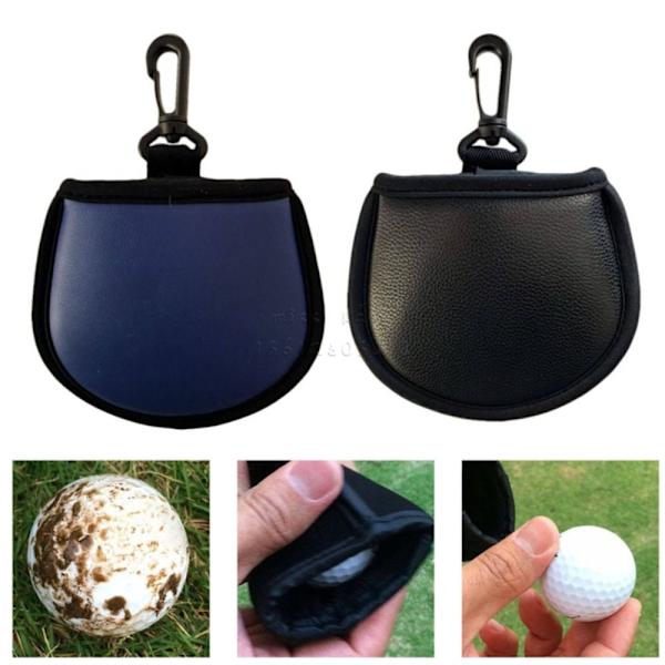 Golfbold Opbevaringspose Golf Aftørringstaske SORT black