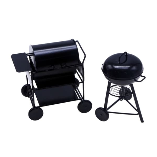 Dukkehus Grillstativ Miniature BBQ Grill 2 2 2