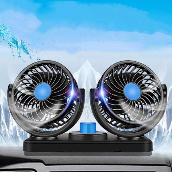 12V Dual Head Autotuuletin Jäähdytystuulettimet USB USB USB