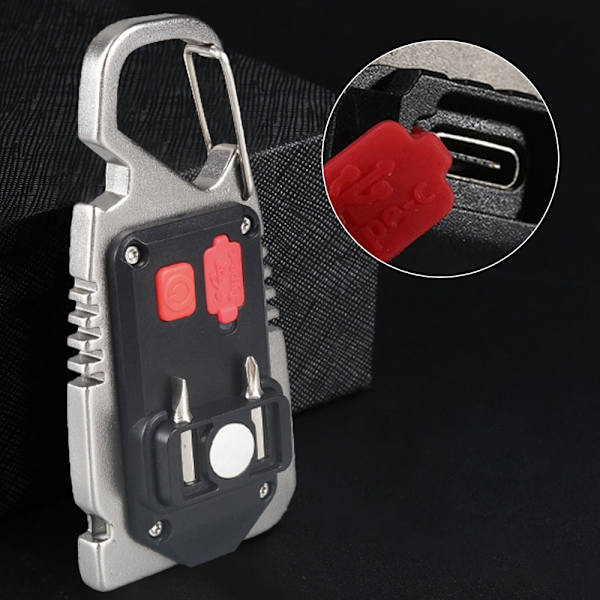 LED-lommelykt Whistle Keychain Light Emergency Lamp