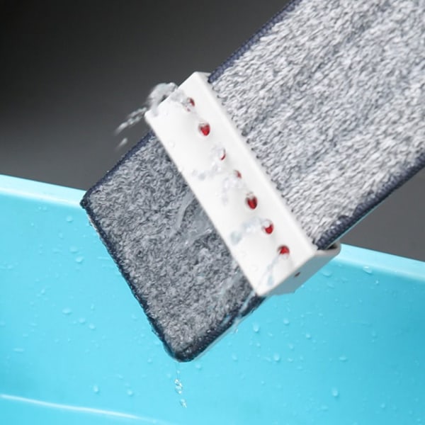 Mikrofiber flad moppe håndfri klem