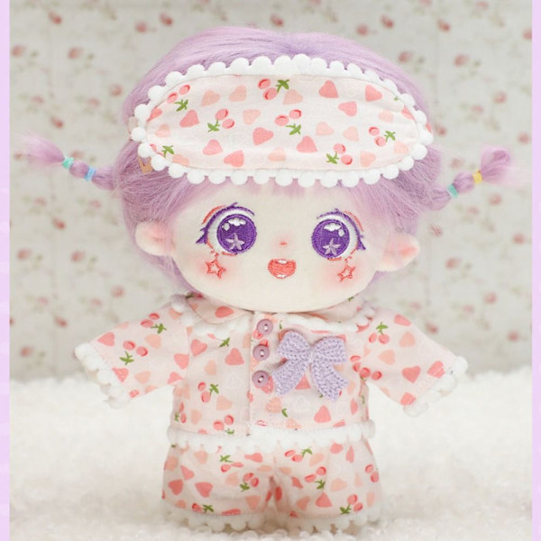 Dukke Underfrakk Sleep Wear Frakk ROSA Pink