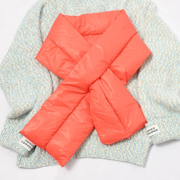 Solid vinterscarf för kvinnor Varm bomullssjal ORANGE Orange