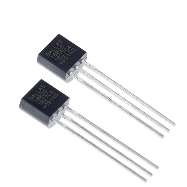 10 stk TO-92 3 Pins Wire Digital Termometer Temperatur IC